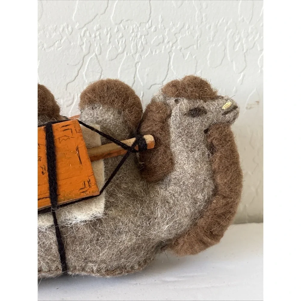 Vintage Felt Camel Art Handmade